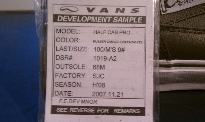 Development Sample Tag